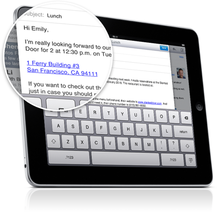 Письма ждут ваших прикосновений.