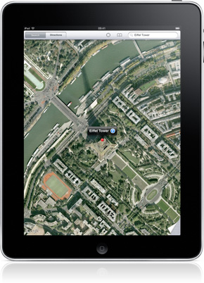 Карты, маршруты, навигация в ipad